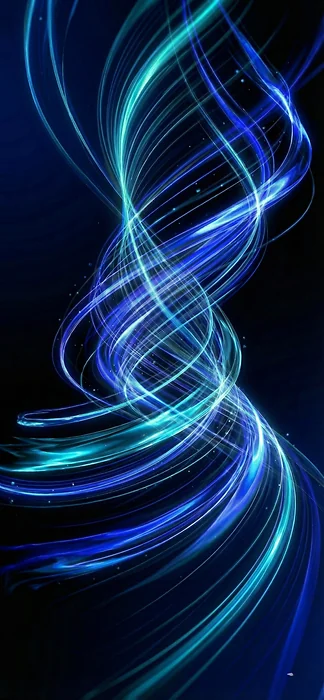 iPhone Hintergrundbilder: Abstraktes Blau & Türkis Lichtwirbel Wallpaper