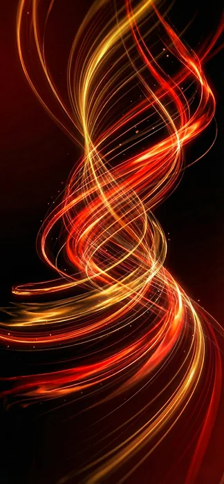 iPhone Hintergrundbilder: Abstraktes Feuer & Gold Lichtwirbel Wallpaper