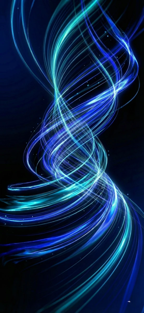 iPhone Hintergrundbilder: Abstraktes Blau & Türkis Lichtwirbel Wallpaper - Hintergrundbild